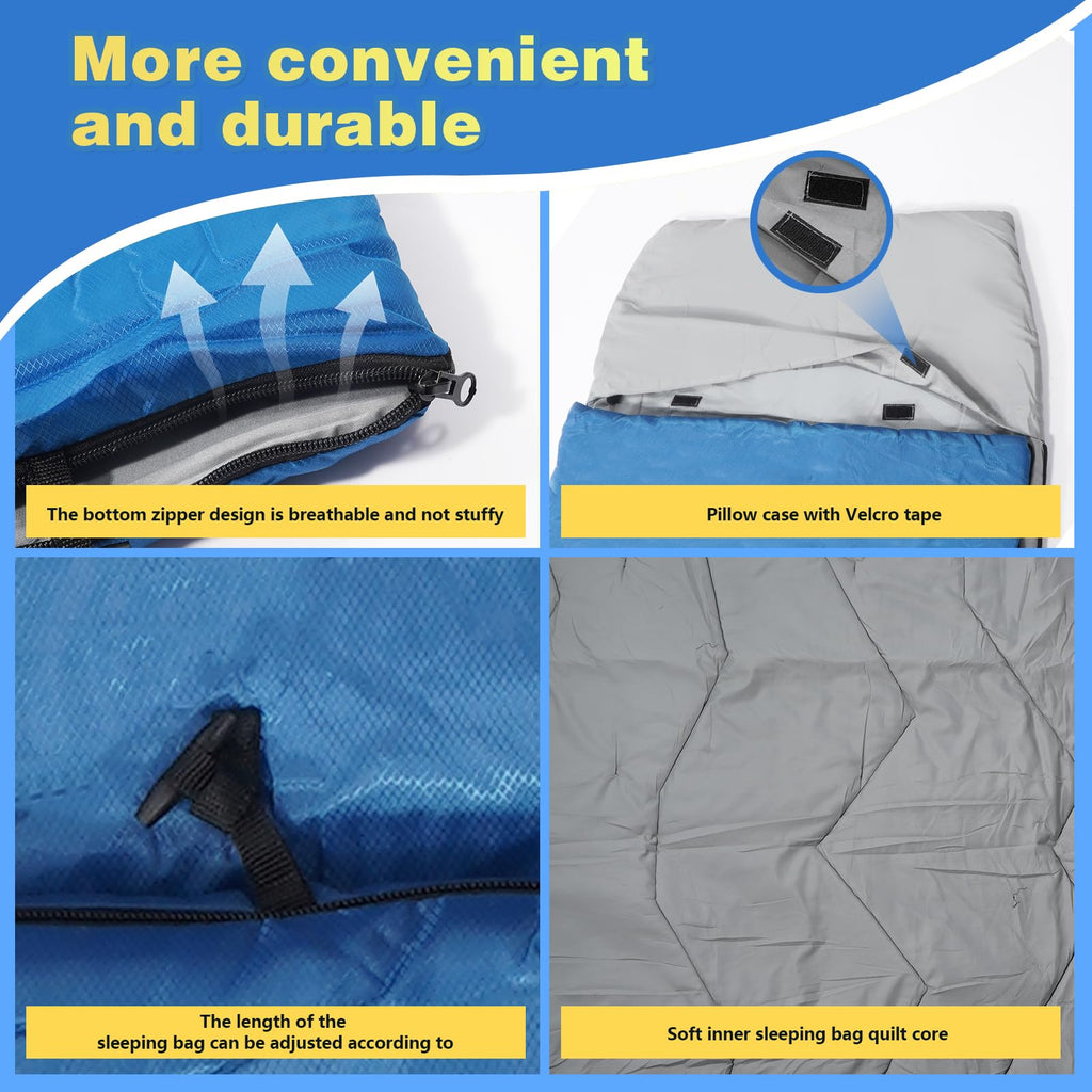 3-Season Adjustable Kids Sleeping Bag