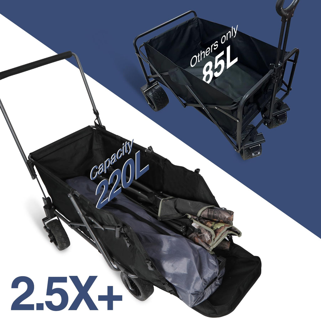 Heavy-Duty Folding Dog Wagon Cart