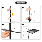 Swivel Campfire Grill Heavy Duty Steel Grate