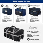 Foldable Duffle Bag with Wheels
