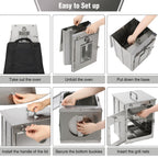16" H Foldable Camping Oven with Storage Handbag
