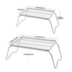 Folding Campfire Grill 304 Stainless Steel Grate