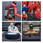 Large Camping Blanket with Sherpa Lining