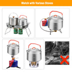 1.6L Stainless Steel Camping Kettle