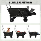 Heavy-Duty Folding Dog Wagon Cart