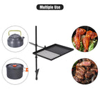 Swivel Campfire Grill Heavy Duty Steel Grate