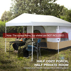 Canopy Camping Tent Attachment for 10x10 Straight Leg Frames