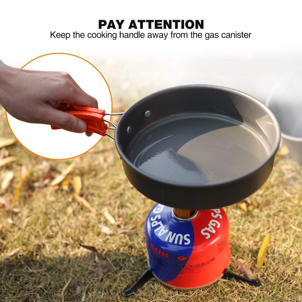 10-Piece Camping Cookware Mess Kit