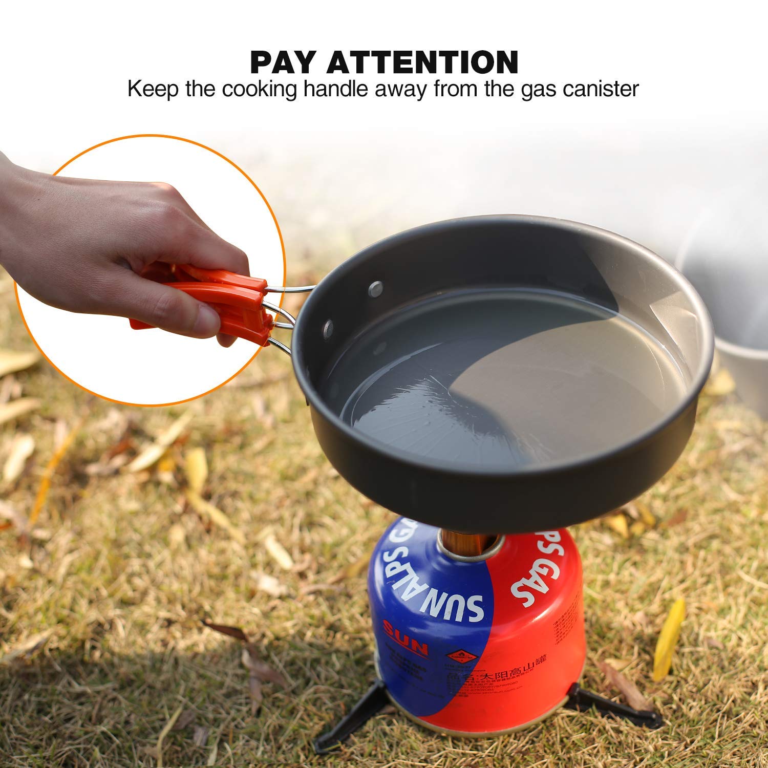 10-Piece Camping Cookware Mess Kit