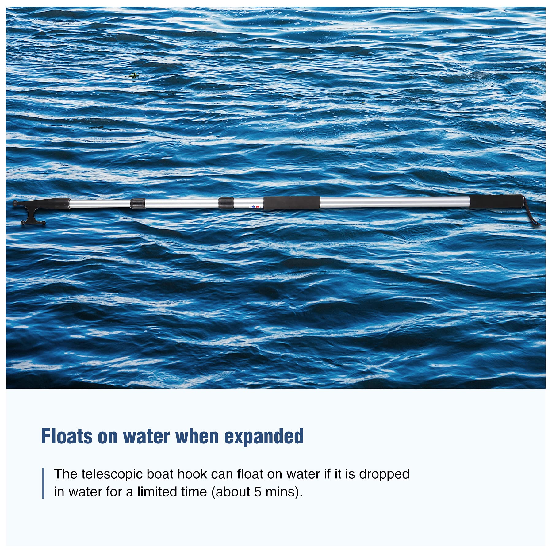 Telescopic Boat Hook 8ft Aluminum