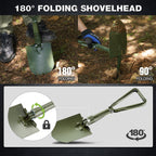 23" Military Folding Camping Shovel w/Cover