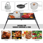 Folding Campfire Grill Heavy Duty Steel Grate