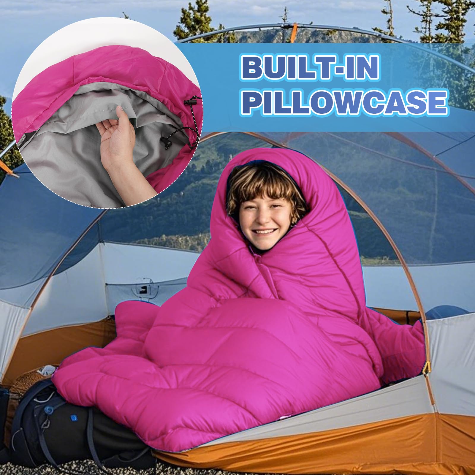 Kids Sleeping Bag for Camping