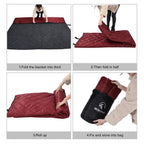 Large Camping Blanket with Sherpa Lining