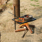 Swivel Campfire Grill Heavy Duty Steel Grate