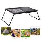 Folding Campfire Grill Heavy Duty Steel Grate