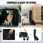 Heavy-Duty Folding Dog Wagon Cart