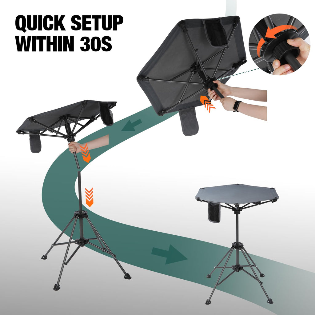 Lightweight Folding Bar Height Camping Table