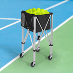 180-Ball Tennis Ball Hopper Cart with 4 Wheels and Brakes