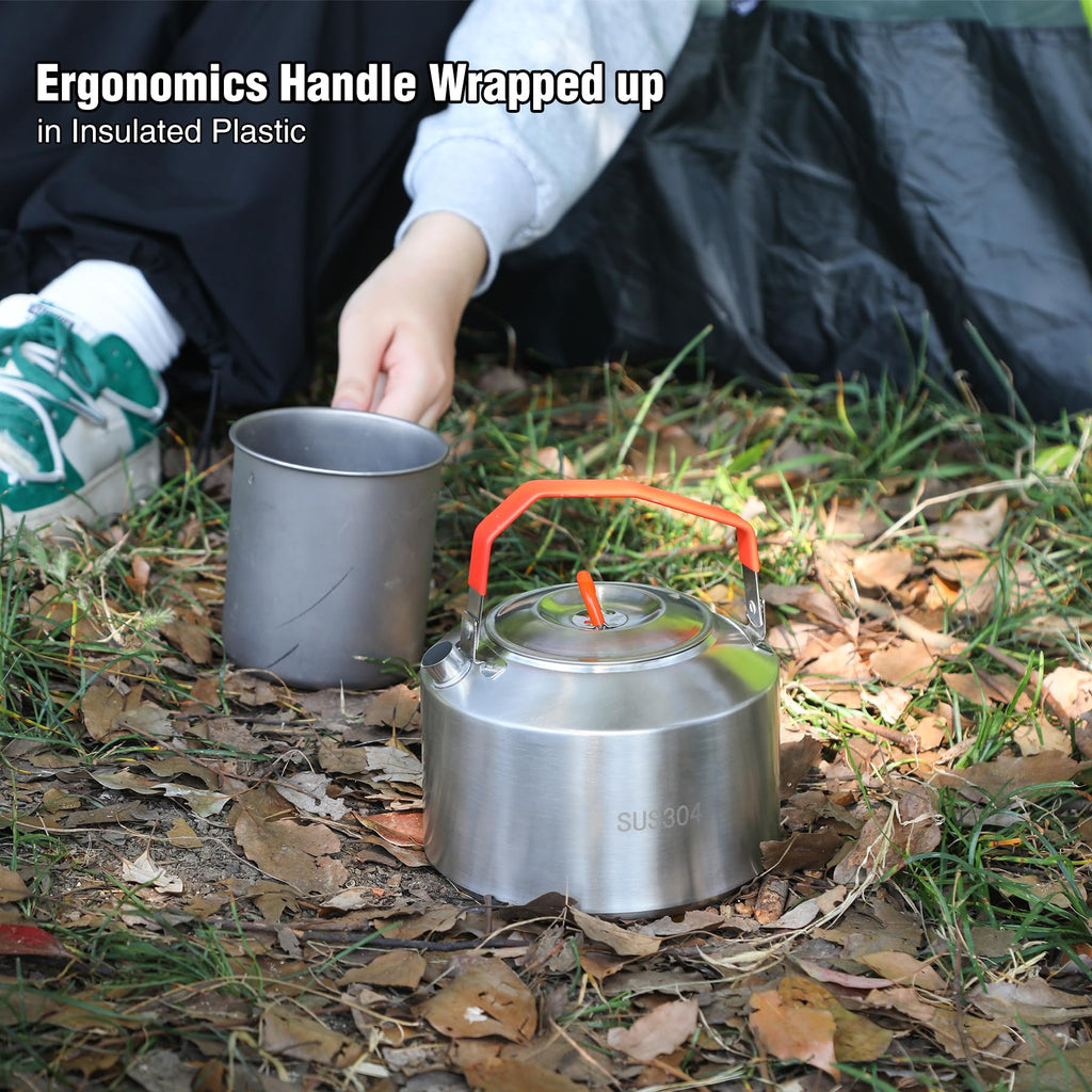 1.6L Stainless Steel Camping Kettle