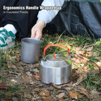 1.6L Stainless Steel Camping Kettle
