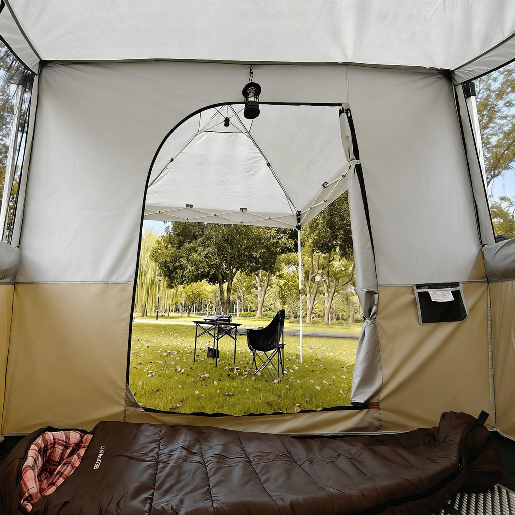 Canopy Camping Tent Attachment for 10x10 Straight Leg Frames