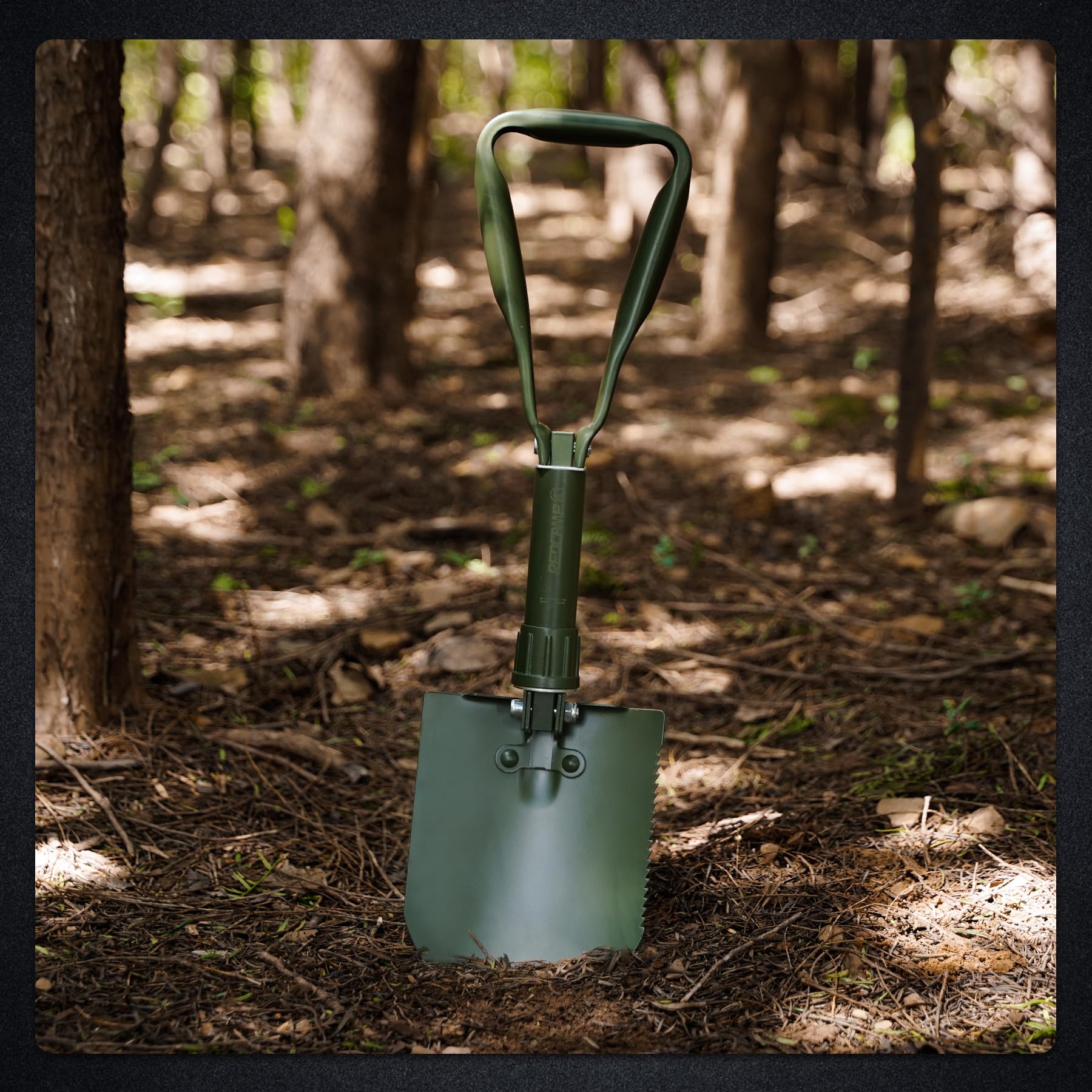 23" Military Folding Camping Shovel w/Cover